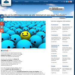 Quelle est la différence entre un site Internet et une page Facebook ? - Le blogue d'une agence Web Montréal
