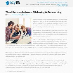 The Difference Between Offshoring & Outsourcing