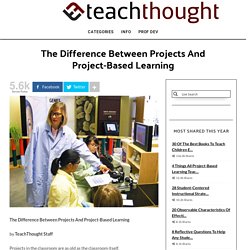 The Difference Between Projects And Project-Based Learning