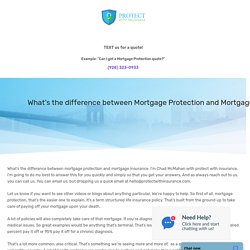 What’s the difference between Mortgage Protection and Mortgage Insurance? - Protect With Insurance