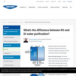 What's the difference between RO and DI water purification? Reverse osmosis vs. deionized water - Labconco