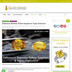 Difference Between Yellow Sapphire And Topaz Gemstone