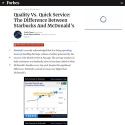 Quality Vs. Quick Service: The Difference Between Starbucks And McDonald's