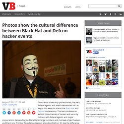 Photos show the cultural difference between Black Hat and Defcon hacker events