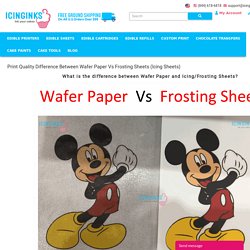 The most primary difference between wafer paper and icing sheet is that of the price difference. Wafer paper is significantly cheaper than the icing paper.