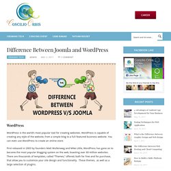 Difference Between Joomla and WordPress - Concilio Orbis