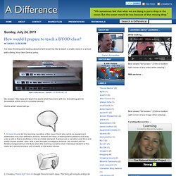 How would I prepare to teach a BYOD class?