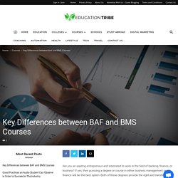 Key Differences between BAF and BMS Courses