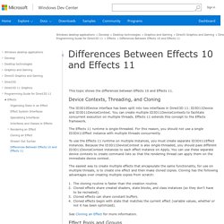 Differences Between Effects 10 and Effects 11