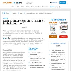 Quelles différences entre l'islam et le christianisme ?