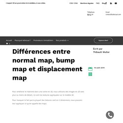 Différences entre normal map, bump map et displacement map