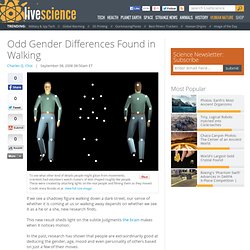 Odd Gender Differences Found in Walking