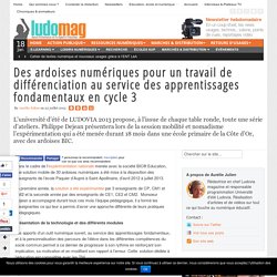Des ardoises numériques pour un travail de différenciation au service des apprentissages fondamentaux en cycle 3