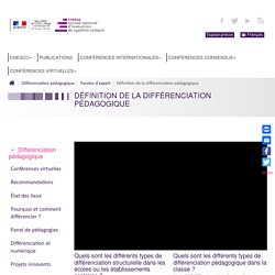 Définition de la différenciation pédagogique