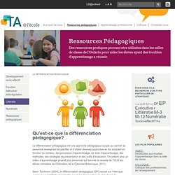 La différenciation pédagogique