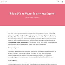 Different Career Options for Aerospace Engineers