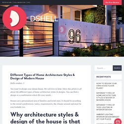 Different Types of Home Architecture Styles & Design of Modern House