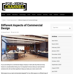 Different Aspects of Commercial Design