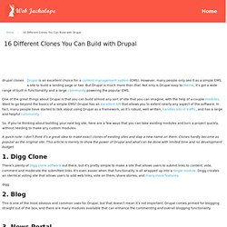 16 Different Clones You Can Build with Drupal