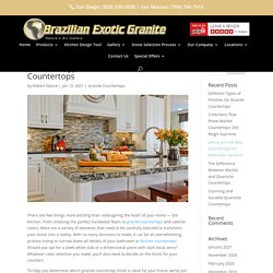Which Finish Should You Choose For Your New Granite Countertop