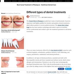 Different types of dental treatments