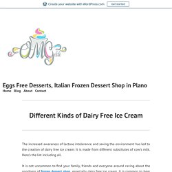 Different Kinds of Dairy Free Ice Cream