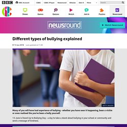 Different types of bullying explained - CBBC Newsround