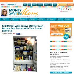 52 Ways To Save $100/Year: Use Your Freezer {Week 12}
