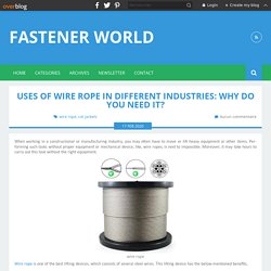 Uses of Wire Rope in Different Industries: Why Do You Need It?