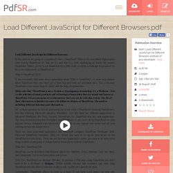 Load Different JavaScript for Different Browsers.pdf
