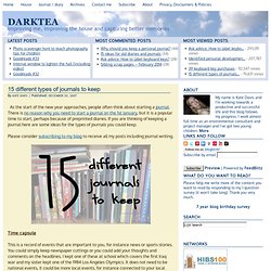 15 different types of journals to keep - darktea