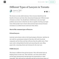 Different Types of Lawyers in Toronto - Pourgol Law - Medium
