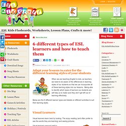 6 different types of ESL learners and how to teach them