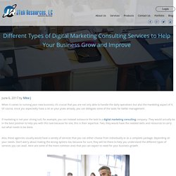 Different Types of Digital Marketing Consulting Services to Help Your Business Grow and Improve