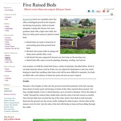How to Build 5 Different Raised Beds