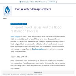 Different Flood Issues and the flood restoration Process – Flood & water damage services