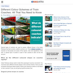 Different Colour Schemes of Train Coaches: All That You Need to Know