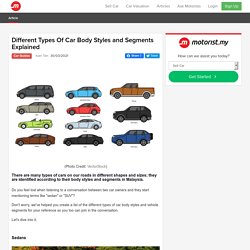 Different Types Of Car Body Styles and Segments Explained