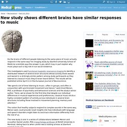 New study shows different brains have similar responses to music