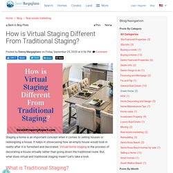 Virtual Staging vs Traditional Staging