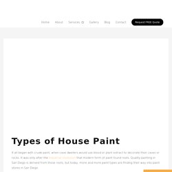 The Different Types of House Paints