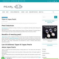 List Of Different Types Of Japan Pearls - Pearl.org.in
