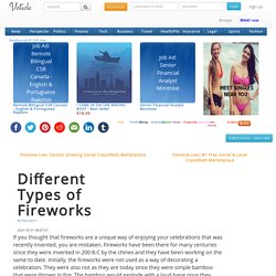 Different Types of Fireworks