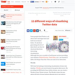 12 different ways of visualising Twitter data