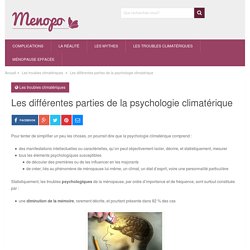 Psychologie climatérique