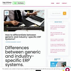 How to differentiate between generic and industry-specific ERP systems?