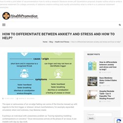 The Truth About Stress And Anxiety Medication Adverse Effects