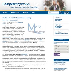 Student-Owned Differentiated Learning « Competency Works