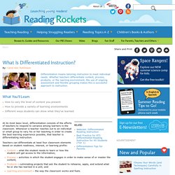 What Is Differentiated Instruction?
