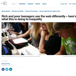 Rich and poor teenagers use the web differently – here's what this is doing to inequality